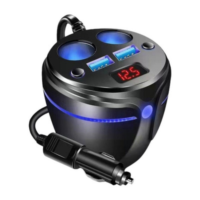 Splitter dublu USB pentru brichetă auto 3.1A Priză Splitter Brichetă pentru pahare Suport pentru accesorii auto Încărcător țigară B6N0