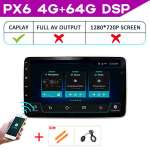 Wondefoo Universal 2 Din Android 10 Automobilinis radijas PX6 Multimedijos grotuvas Automobilinis stereofoninis 2 din Auto Garsas Android Auto Bluetooth Navigacija