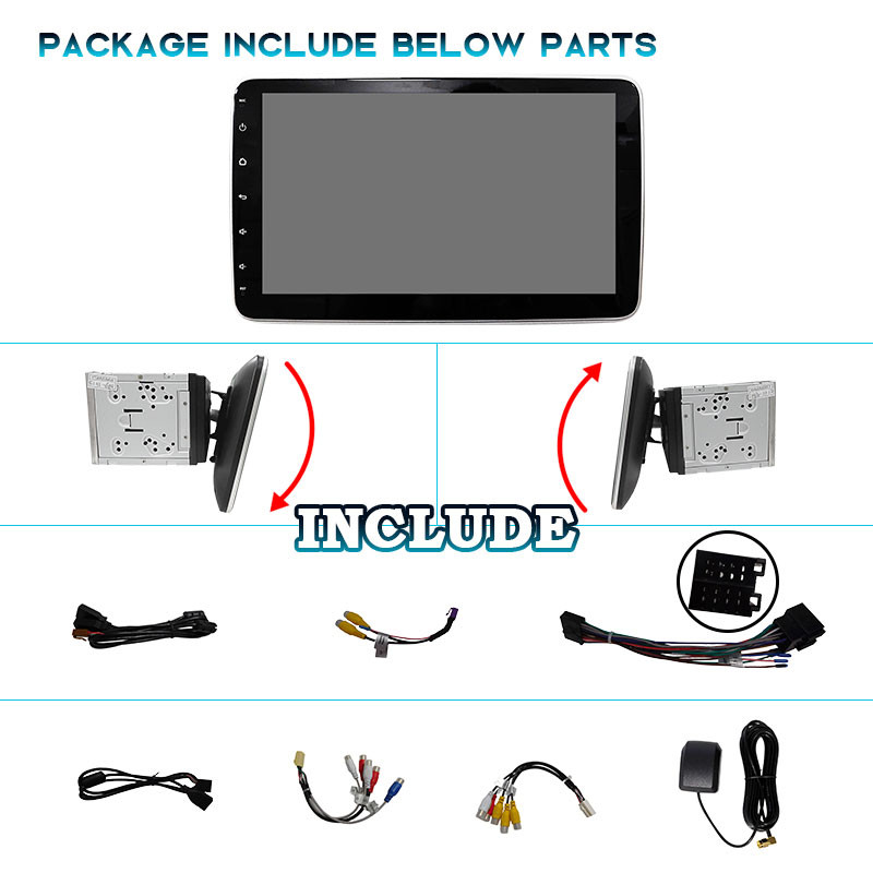 Wondefoo Universal 2 Din Android 10 Automobilinis radijas PX6 Multimedijos grotuvas Automobilinis stereofoninis 2 din Auto Garsas Android Auto Bluetooth Navigacija