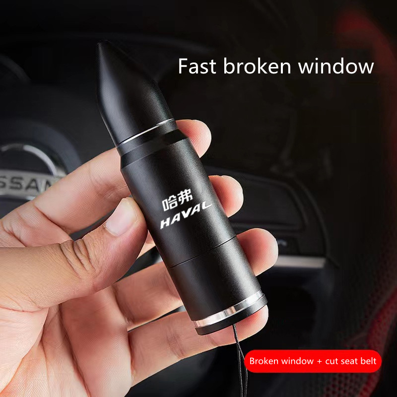 Ciocan de siguranță pentru mașină Dispozitiv de tăiere a curelei de ferestre pentru Haval C50 E F5 F7X H1 H2S H4 H6 Coupe H7 H8 H9 IF M6 Kit de urgență Instrument de evacuare