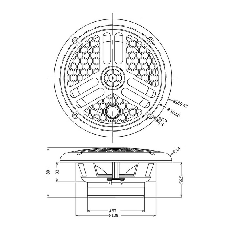 Difuzor principal Barcă Difuzoare exterioare RV Difuzoare modificate SPA Piscina ATV Cărucior de golf Yacht Motocicletă Jet Ski