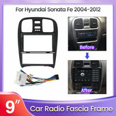 Androidi jaoks kõik-ühes autoraadio Fascia Dash Kit Paigaldamine Trimmi näopaneeli raam Hyundai Sonata Fe 2004-2012 jaoks