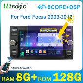 Radio auto Android 11 2 din cu ecran pentru Ford Mondeo S-max Focus 2 C-MAX Galaxy Fiesta transit Fusion Stereo Multimedia gps