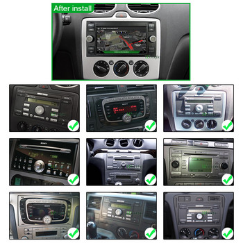 Android 11 Радио за кола 2 din с екран за Ford Mondeo S-max Focus 2 C-MAX Galaxy Fiesta transit Fusion Stereo Multimedia gps