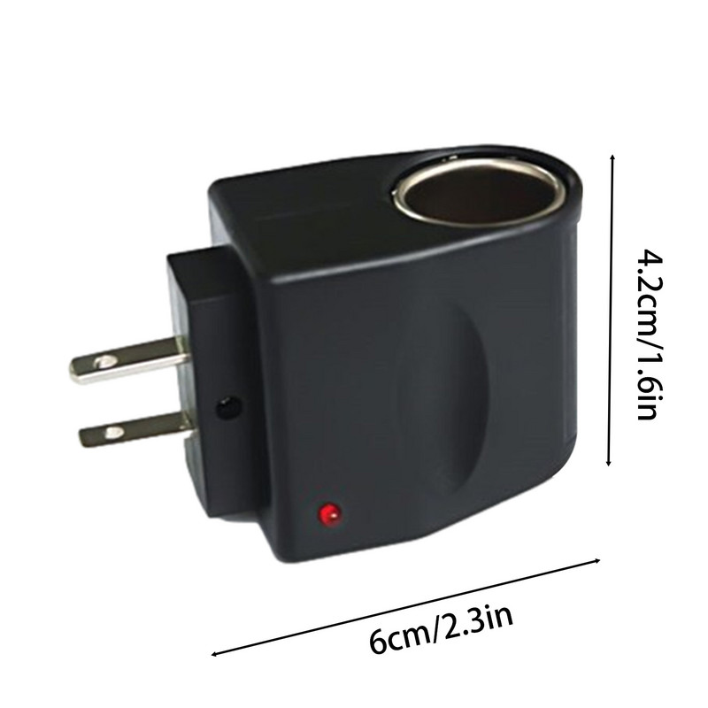 220v AC kuni 12v DC autosigaretid süüteadapter autosigaretid tulemasina pistikupesa laadija adapter praktiline adapteri muundur EU USA