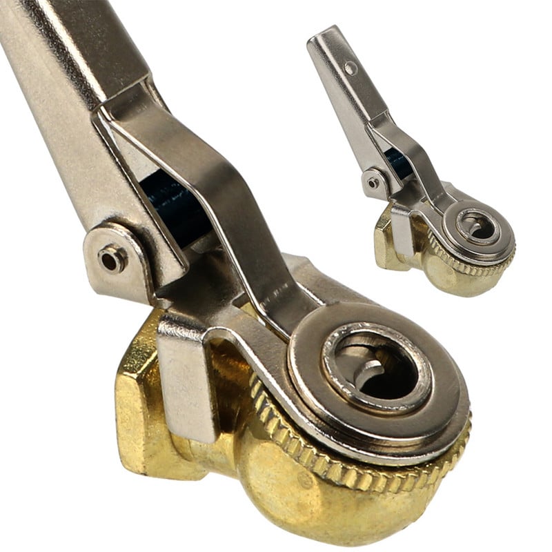 Instrumente de reparare a anvelopelor pentru schimbătorul de anvelope, picior cu bile cu clips, mandrina de aer pentru mașină, kit de montare pentru umflator anvelope, supapă roată anvelope 6mm 8mm