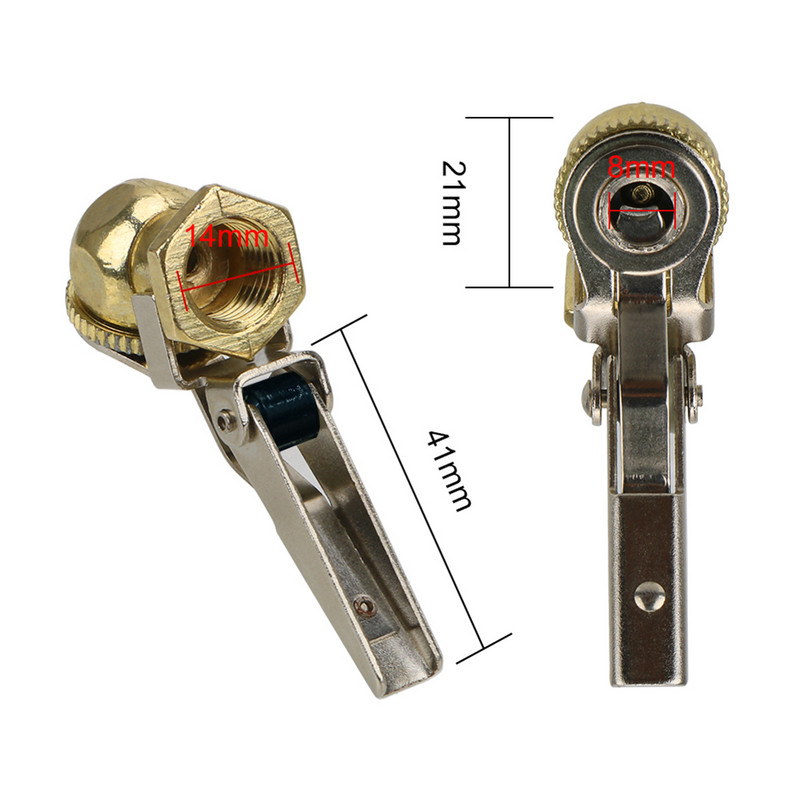 Instrumente de reparare a anvelopelor pentru schimbătorul de anvelope, picior cu bile cu clips, mandrina de aer pentru mașină, kit de montare pentru umflator anvelope, supapă roată anvelope 6mm 8mm