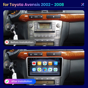 AWESAFE PX9s За Toyota Avensis 2002 - 2008 Android Радио за кола Автомобилни видео плейъри CarPlay Android Auto GPS No 2 din 2din DVD