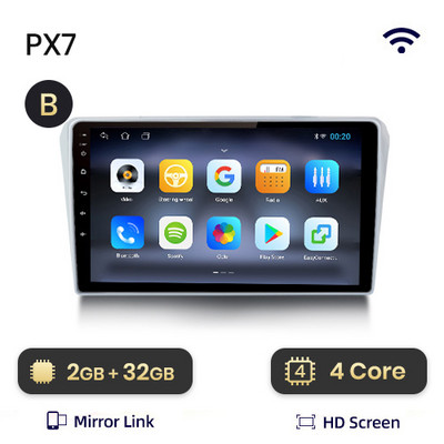 AWESAFE PX9s za Toyotu Avensis 2002 - 2008 Android auto radio auto video playeri CarPlay Android Auto GPS No 2 din 2din DVD