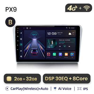 AWESAFE PX9s za Toyotu Avensis 2002 - 2008 Android auto radio auto video playeri CarPlay Android Auto GPS No 2 din 2din DVD