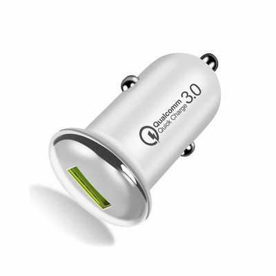 Automobilinio telefono įkroviklis mažas grybas Daugiafunkcis mini USB įkrovimo adapteris 12-24v 2.4a 3.1a Qc3.0 Quick Charge