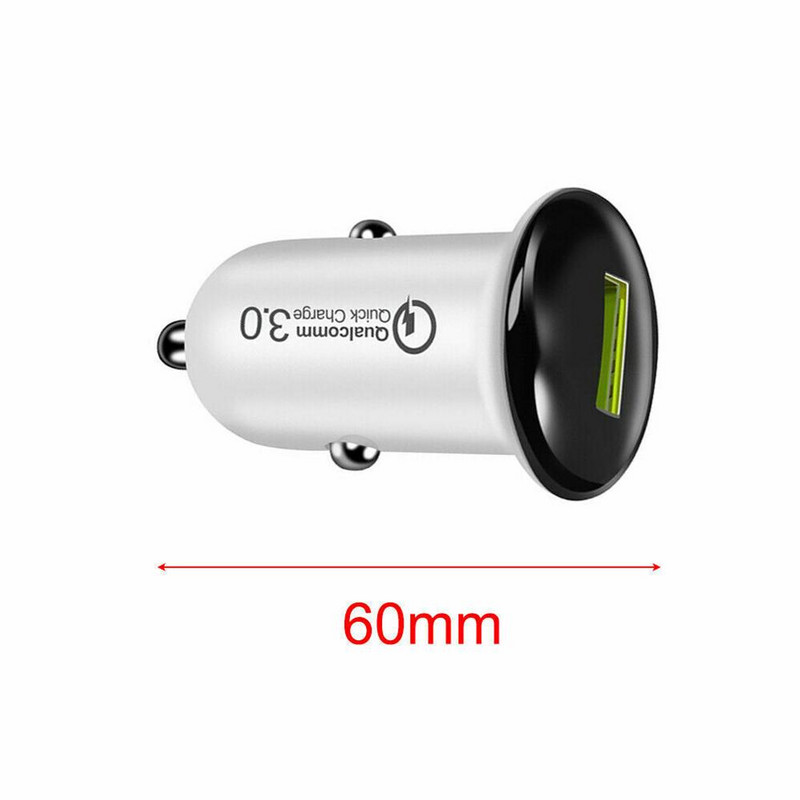 Automobilinio telefono įkroviklis mažas grybas Daugiafunkcis mini USB įkrovimo adapteris 12-24v 2.4a 3.1a Qc3.0 Quick Charge