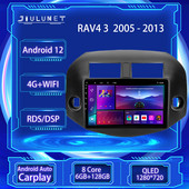 JIULUNET 8 nuclee Radio Auto Android 12 pentru Toyota RAV4 3 XA30 2005 - 2013 Player Multimedia Navigare Carplay AUTO 2 Din