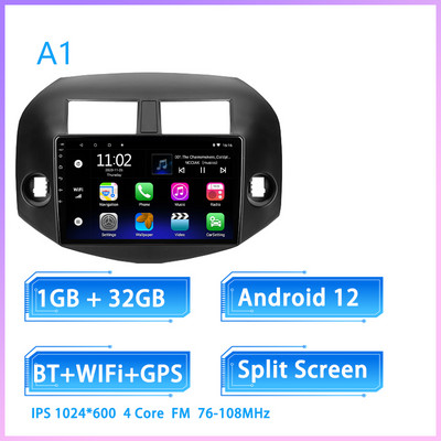 JIULUNET 8 nuclee Radio Auto Android 12 pentru Toyota RAV4 3 XA30 2005 - 2013 Player Multimedia Navigare Carplay AUTO 2 Din