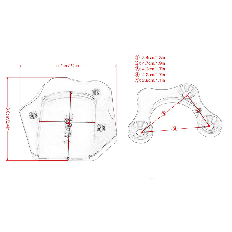 Pentru SUZUKI GSX-S1000/F GSXS1000 GSXS1000F 2015-2016 GSR750 GSR 750 2011-2015 Placă de extensie pentru suport pentru motociclete