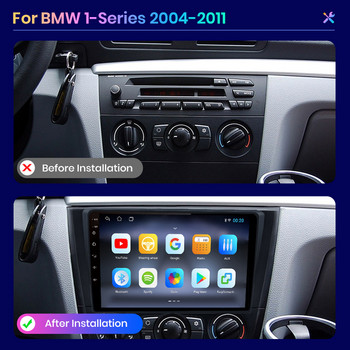 AWESAFE PX9s За BMW 1 - серия 1 e87 2004 - 2011 Android Радио за кола Автомобилни видео плейъри CarPlay Android Auto GPS No 2 din 2din DVD