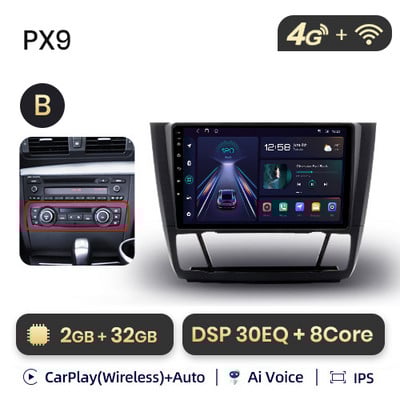 AWESAFE PX9s Pentru BMW 1 - seria 1 e87 2004 - 2011 Android Auto Radio Playere video auto CarPlay Android Auto GPS No 2 din 2din DVD