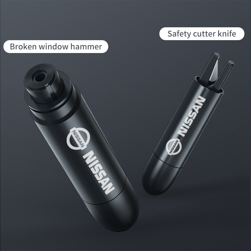 Ciocan de evacuare pentru mașină Dispărător de ferestre Poanson Cutter centură de siguranță Instrument de urgență pentru mașină pentru Nissan Juke Qashqai Patrol