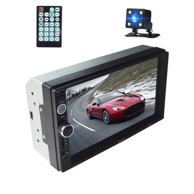 Univerzalni radio 2 Din 7" multimedijski uređaj za auto sa zaslonom osjetljivim na dodir, priključak za retrovizor s dodacima/FM/TF MP5