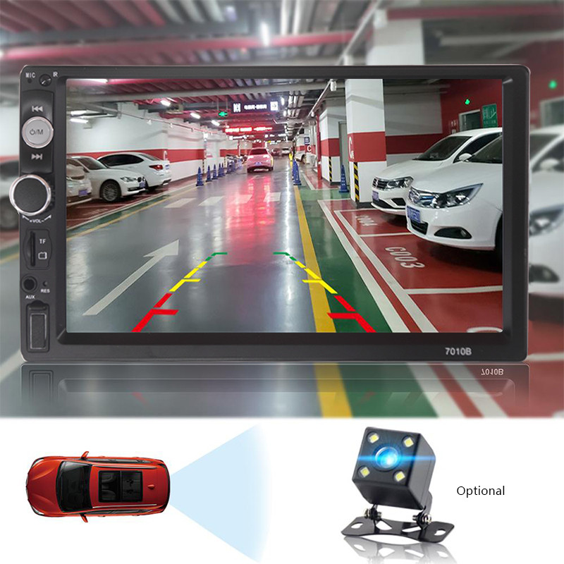 Univerzalni radio 2 Din 7" multimedijski uređaj za auto sa zaslonom osjetljivim na dodir, priključak za retrovizor s dodacima/FM/TF MP5