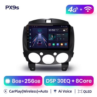 AWESAFE PX9 pentru Mazda 2 Android Mazda2 2007 2008 2011 2012 Autoradio Multimedia GPS 2 din Android Carplay Auto Radio 8+128GB