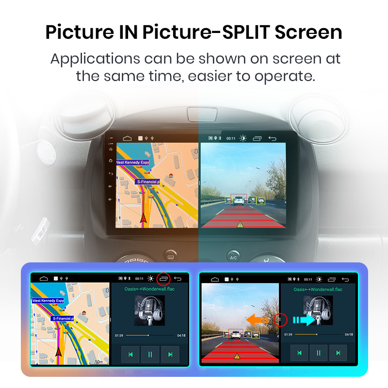 AWESAFE PX9 pentru Mazda 2 Android Mazda2 2007 2008 2011 2012 Autoradio Multimedia GPS 2 din Android Carplay Auto Radio 8+128GB