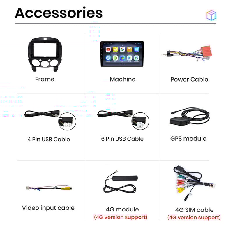 AWESAFE PX9 pentru Mazda 2 Android Mazda2 2007 2008 2011 2012 Autoradio Multimedia GPS 2 din Android Carplay Auto Radio 8+128GB