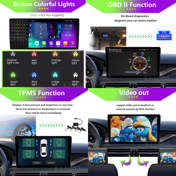 Android 12 Car For VW Passat b8 2015 - 2020 Radio Autoradio Συσκευή αναπαραγωγής πολυμέσων GPS Πλοήγηση Ασύρματη Carplay BT FM 4G 360 CAM