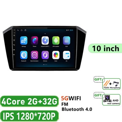 Mașină Android 12 pentru VW Passat b8 2015 - 2020 Radio Autoradio Player Multimedia Navigație GPS Wireless Carplay BT FM 4G 360 CAM