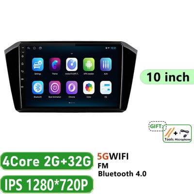 Mașină Android 12 pentru VW Passat b8 2015 - 2020 Radio Autoradio Player Multimedia Navigație GPS Wireless Carplay BT FM 4G 360 CAM