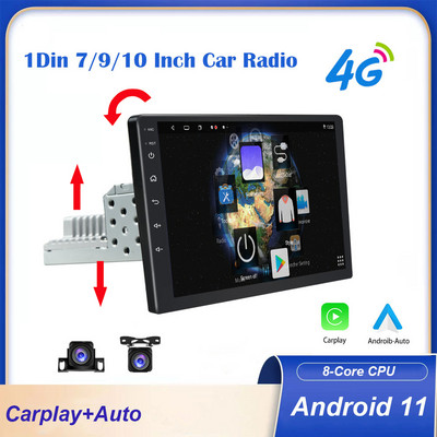 Android 11 1 Din Radio Stereo Auto Multimedijski Video Player Za Carplay GPS Autoraido VW Nissan Hyundai Toyota Kia