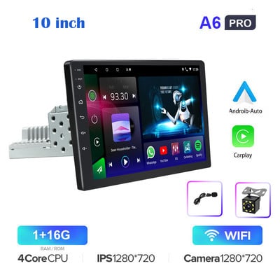 Android 11 1 Din Radio Stereo Auto Player Video Multimedia Pentru Carplay GPS Autoraido VW Nissan Hyundai Toyota Kia