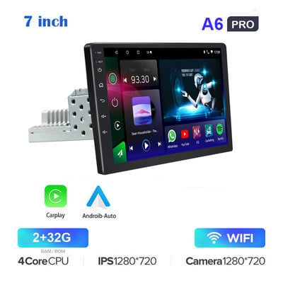 Android 11 1 Din Radio Stereo Auto Player Video Multimedia Pentru Carplay GPS Autoraido VW Nissan Hyundai Toyota Kia