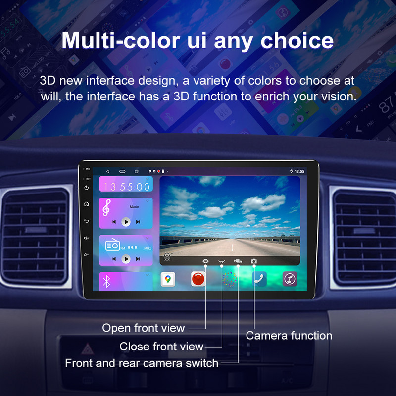 Android 11 1 Din Radio Stereo Auto Player Video Multimedia Pentru Carplay GPS Autoraido VW Nissan Hyundai Toyota Kia