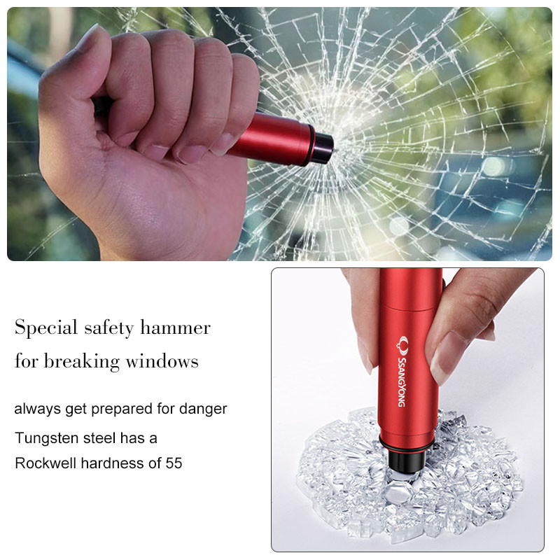 Ciocan de siguranță auto Spărgător de ferestre Cutter centură de siguranță pentru SsangYong Actyon Korando Rexton Kyron Rodius Tivoli Musso Chairman Turismo