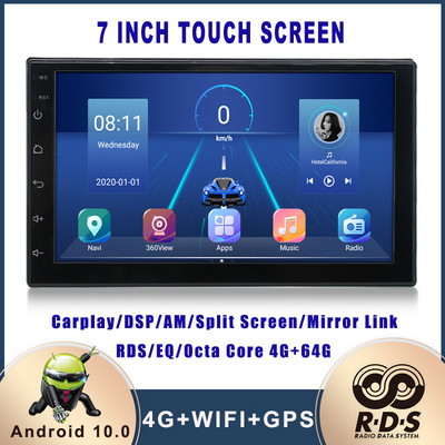 Radio Stereo Auto Android 2 Din Navigație GPS Auto Player Multimedia Universal pentru VW Nissan Hyundai Kia Toyota Ford Honda Buick
