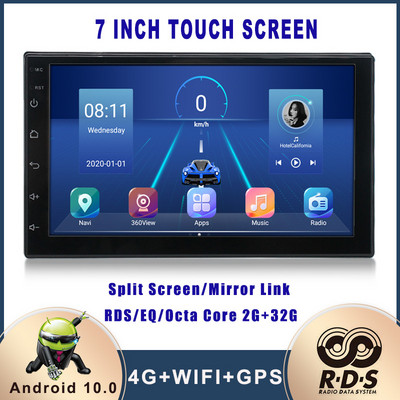 Radio Stereo Auto Android 2 Din Navigație GPS Auto Player Multimedia Universal pentru VW Nissan Hyundai Kia Toyota Ford Honda Buick