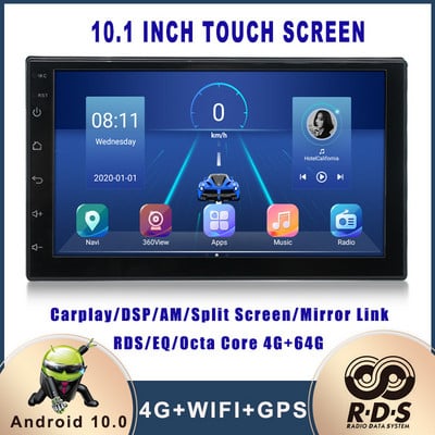 Radio Stereo Auto Android 2 Din Navigație GPS Auto Player Multimedia Universal pentru VW Nissan Hyundai Kia Toyota Ford Honda Buick