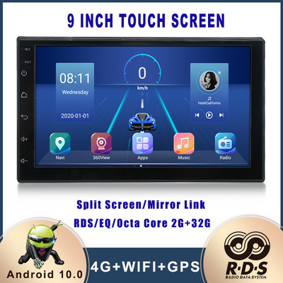 Radio Stereo Auto Android 2 Din Navigație GPS Auto Player Multimedia Universal pentru VW Nissan Hyundai Kia Toyota Ford Honda Buick