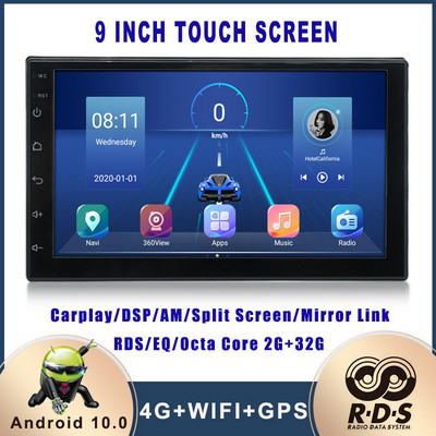 Radio Stereo Auto Android 2 Din Navigație GPS Auto Player Multimedia Universal pentru VW Nissan Hyundai Kia Toyota Ford Honda Buick