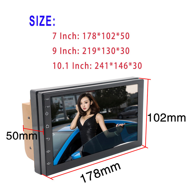 Radio Stereo Auto Android 2 Din Navigație GPS Auto Player Multimedia Universal pentru VW Nissan Hyundai Kia Toyota Ford Honda Buick