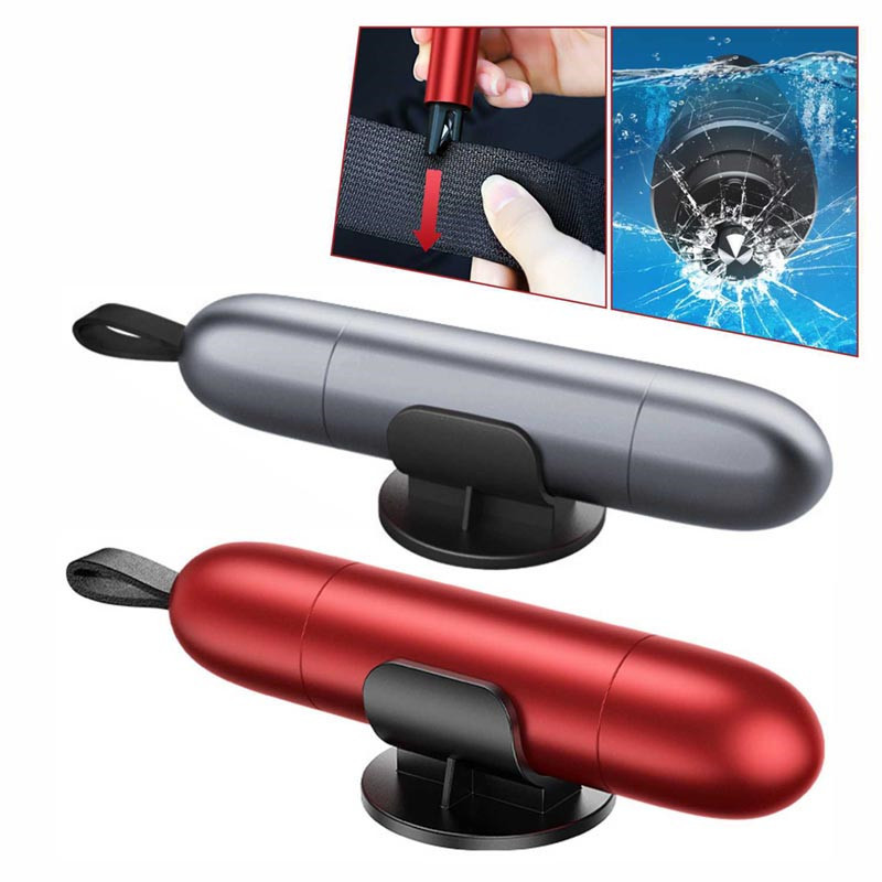 „Saving-Life Car“ avarinio pabėgimo įrankis „2 viename“ lango stiklo daužiklis ir saugos diržo pjoviklis automobilio saugos plaktukas