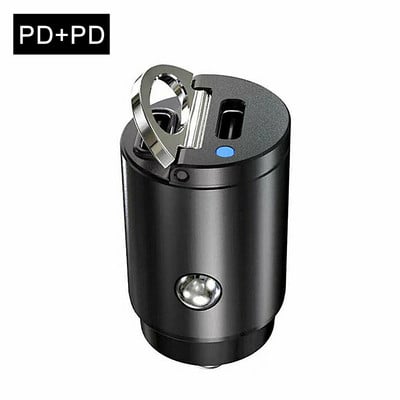 Încărcător auto 30W Încărcător rapid USB QC 3.0 Încărcare rapidă Tip C PD Adaptor de încărcare Brichetă pentru telefon mobil