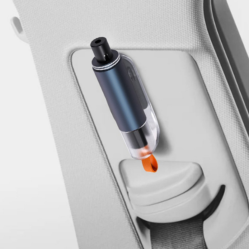 Πολυλειτουργικό εργαλείο έκτακτης ανάγκης αυτοκινήτου Σφυρί ασφαλείας από κράμα αλουμινίου Θραύση παραθύρων αυτοκινήτου Αυτόματο μαχαίρι κοπής ζώνης ασφαλείας Μίνι σφυρί διαφυγής