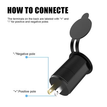 12V 24V USB Quick Chargers Circuit Splitter Υποδοχή LED Έξοδος Αξεσουάρ για Caravan Van Truck Motorcycle Cara Marine