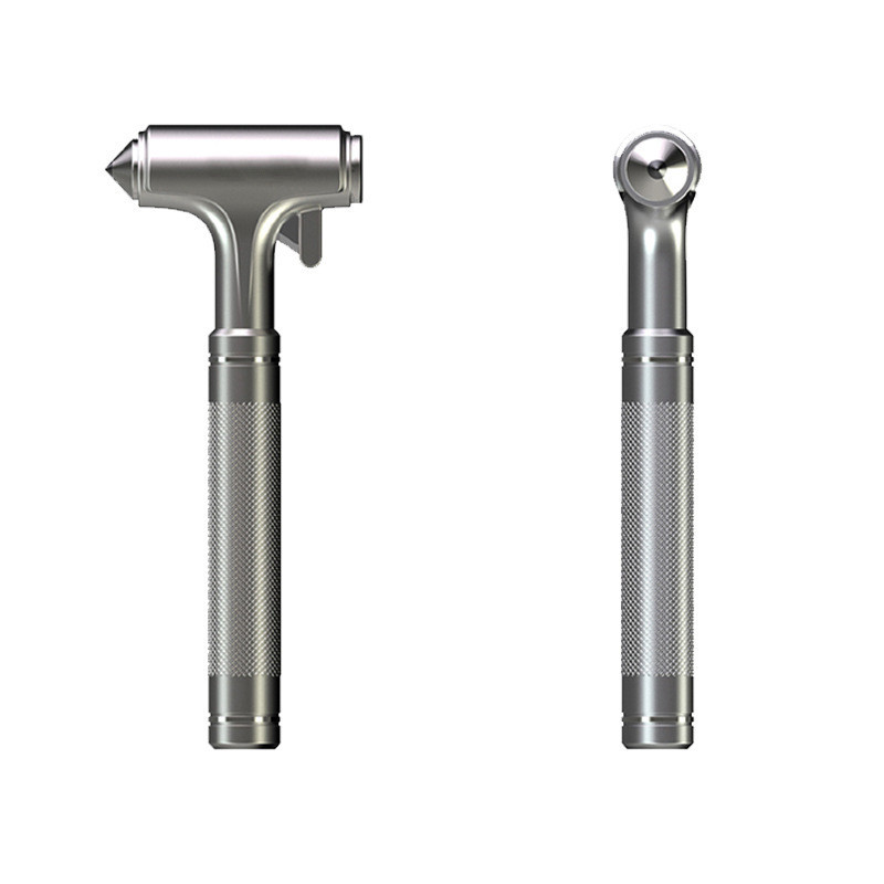 Automobilio saugos plaktukas Metalinis anglinis plienas 3 viename daugiafunkcinės dvigubos galvutės, nupjaunamos saugos diržo lango pertraukiklio išgyvenimo avarinis įrankis