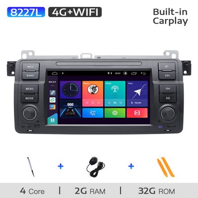 1 Din Android 11 Radio Auto Navigare GPS pentru BMW E46 M3 Rover 75 Coupe318/320/325/330/335 Multimedia Stereo Audio Head Unit 8GB