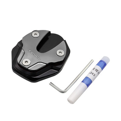 Suport pentru motociclete Picior Suport lateral Extensie Placă de suport pentru HONDA REBEL CM 300 500 CM300 CMX300 CMX500 Aliaj de aluminiu