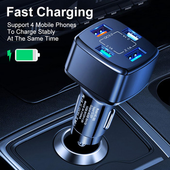 Φορτιστής αυτοκινήτου PD USB Γρήγορη φόρτιση Τύπος C Φορτιστής κινητού τηλεφώνου για iPhone Samsung USB C QC 3.0 Tablet Charger Car Car Lighter