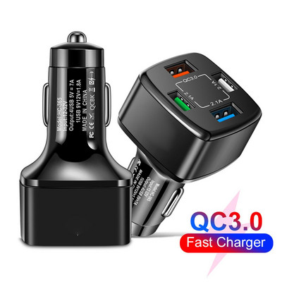 Încărcător de mașină PD USB Încărcare rapidă tip C Încărcător de telefon mobil pentru Iphone Samsung USB C QC 3.0 Încărcătoare pentru brichetă pentru tabletă